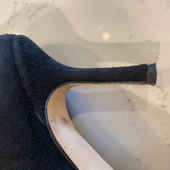 Discounted Shipping! Jimmy Choo Stretch black Suede Pull On Boot- Kitten heel - Picture 9 of 16